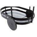 Serving trolley Totler, black, 66.5x45.5x74cm