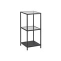 Bookcase Seaford, black, 35x37x82.5cm