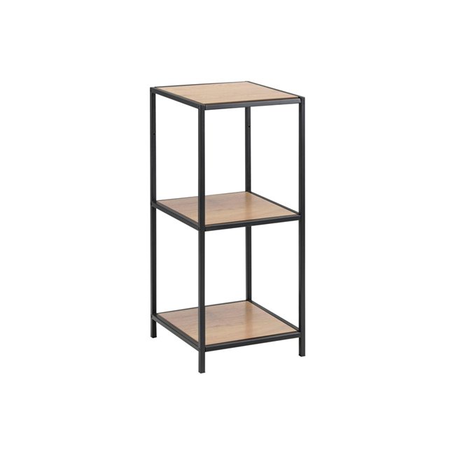 Bookcase Seaford, oak/black, 35x37x82.5cm
