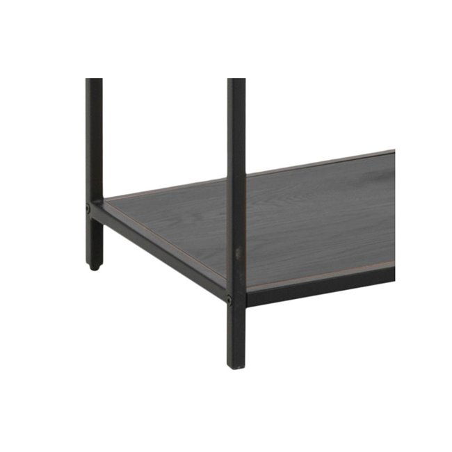 Bookcase Seaford, black, 114x35x185cm 