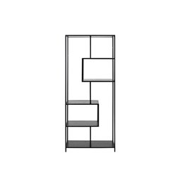 Bookcase Seaford V, black, 77x35x185cm
