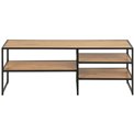 TV unit Seaford with 3 shelves, oak,120x33x46cm