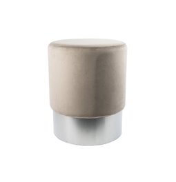Stool Noto, grey/silver color base, 35x42cm