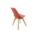 Chair Baya, teraccotta, H81x47cm, seat height 45cm