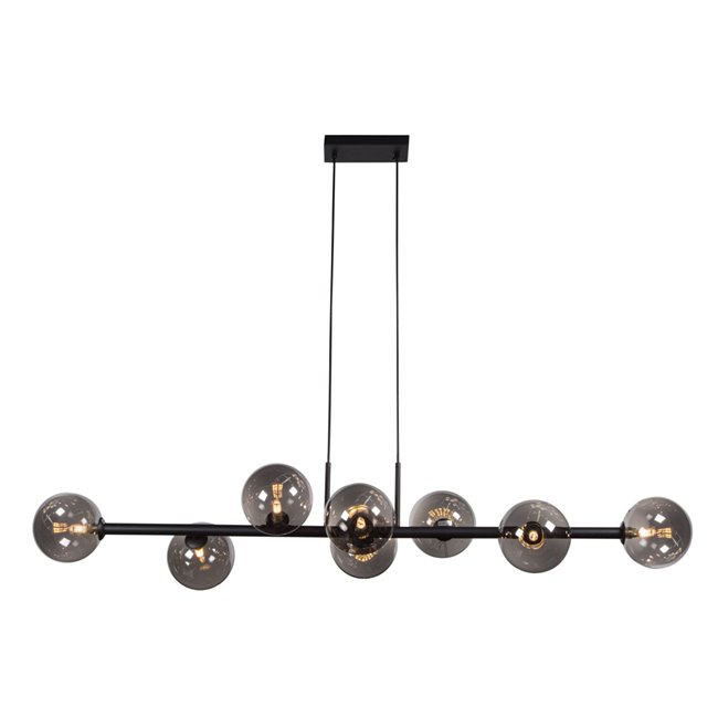 Ceiling lamp Rade smoke,H50cm, L140x35, G9x8  LED 5W