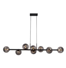 Ceiling lamp Rade smoke,H50cm, L140x35, G9x8  LED 5W