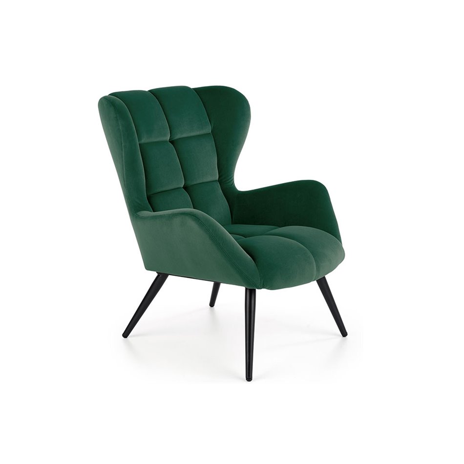 Arm chair Harion, d.green, 75/86/91/48 cm