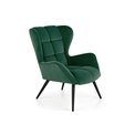 Arm chair Harion, d.green, 75/86/91/48 cm