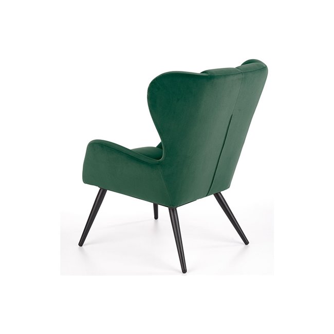 Arm chair Harion, d.green, 75/86/91/48 cm