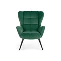 Arm chair Harion, d.green, 75/86/91/48 cm