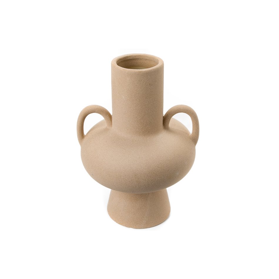 Vase Stefanya, beige, stoneware, H23cm