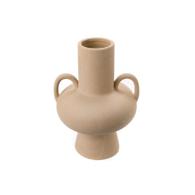Vase Stefanya, beige, stoneware, H23cm