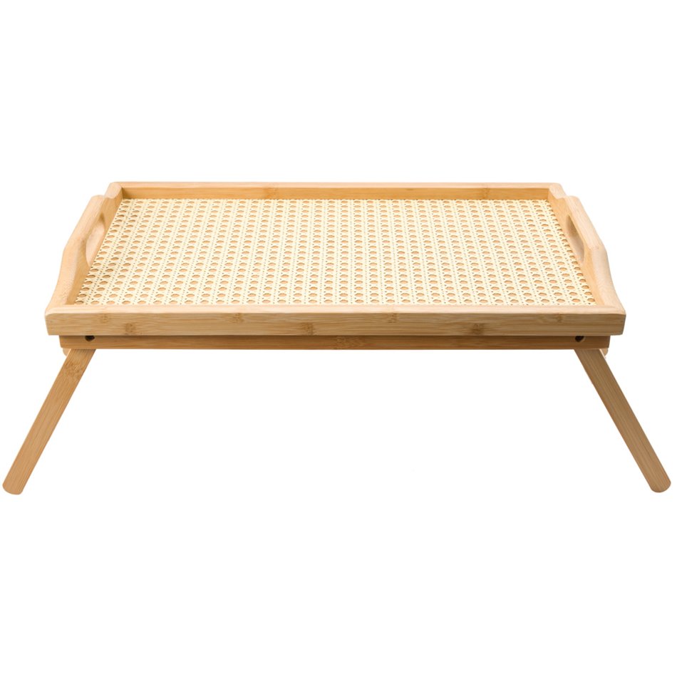 Bed tray Lazy Susan, bamboo, 50x30x6cm