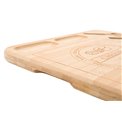 Bamboo serving plate, 40x32x2.5cm