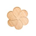 Bamboo serving plate Flower, 33x30x1.7cm