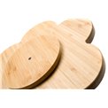 Bamboo serving plate Flower, 33x30x1.7cm