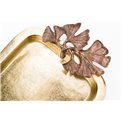 Decorative rectangular tray w/ginko leaf  Bafia, 45x26cm