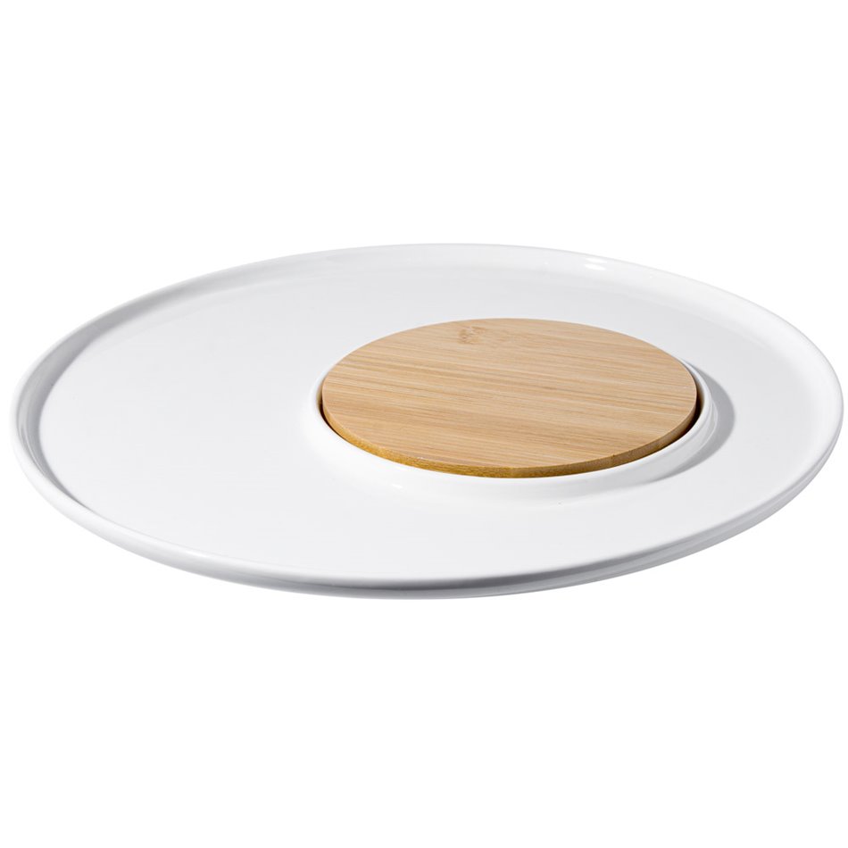 Plate Wooden, H1.5cm, D32cm