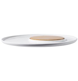 Plate Wooden, H1.5cm, D32cm