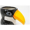 Vase Toucan Fine Earthenware, black, 18x12x14cm