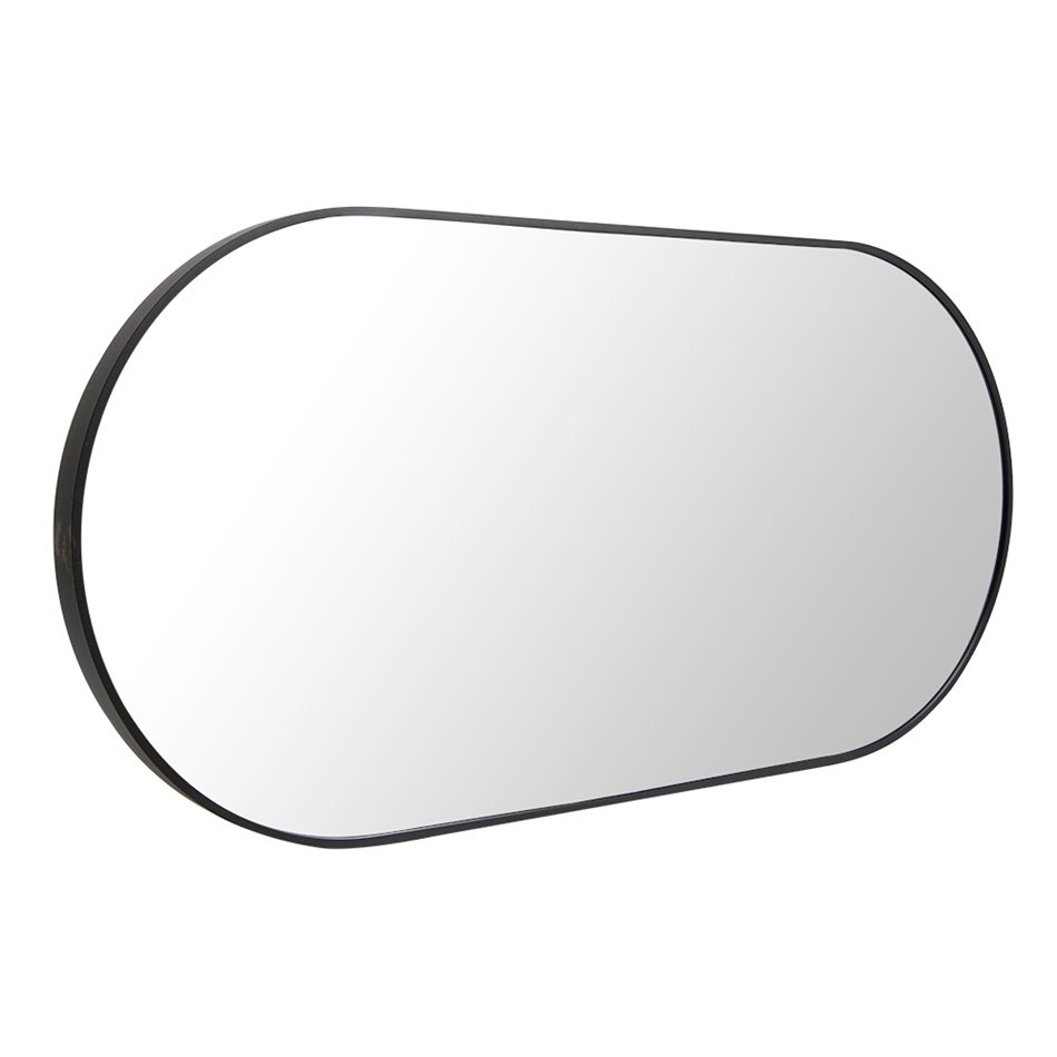 Настенное зеркало Isso, черное, 50x100см 