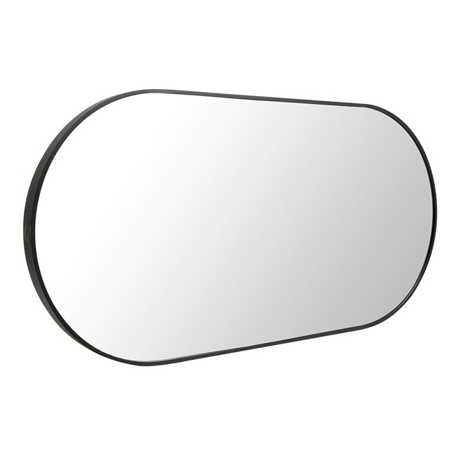 Настенное зеркало Isso, черное, 50x100см 