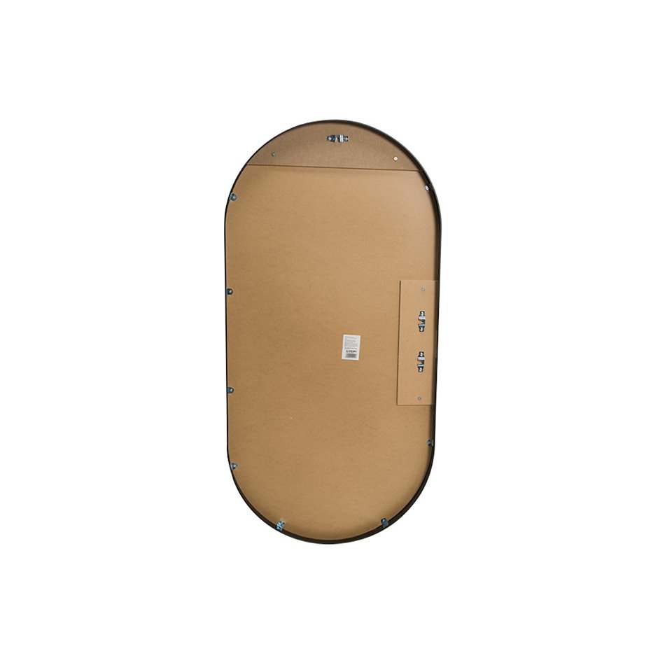 Настенное зеркало Isso, черное, 50x100см 