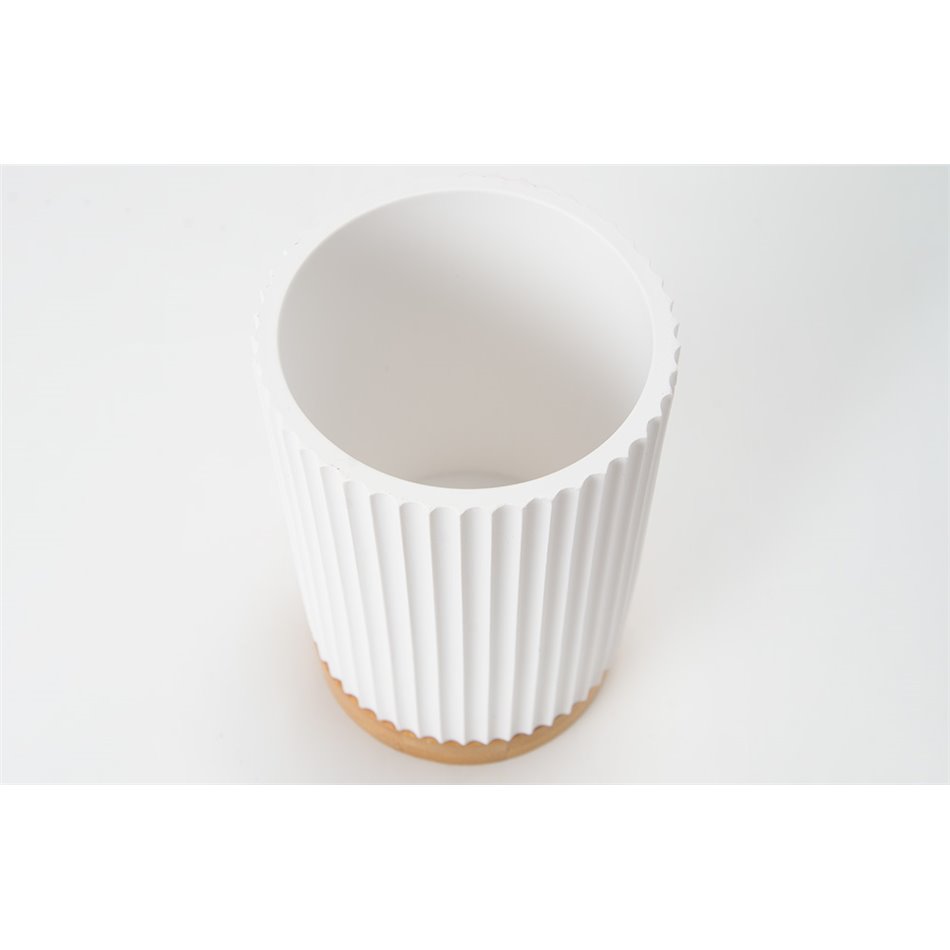 Toothbrush holder Modern, white, 11x9cm