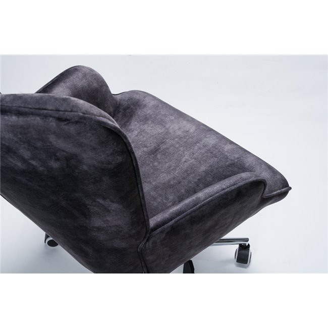 Кресло Darlington 4,d.серый,бархатный, H106x70x64, высота сиденья  48-54c