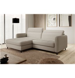 Угловой диван Elgomsi L, Royal 18, бежевый, H100x228x165