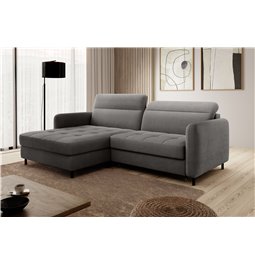 Угловой диван Elgomsi L, Touch 05, серый, H100x228x165
