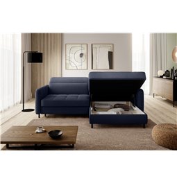 Corner sofa Elgomsi L, Touch 40, blue, H100x228x165