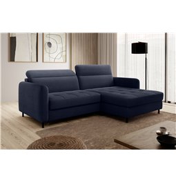 Corner sofa Elgomsi R, Touch 40, blue, H100x228x165