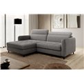 Corner sofa Elgomsi L, Raquel 04, gray, H100x228x165