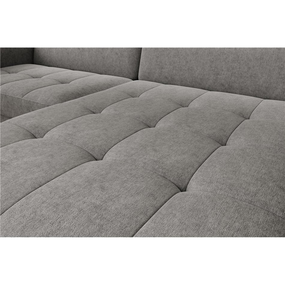 Corner sofa Elgomsi L, Raquel 04, gray, H100x228x165