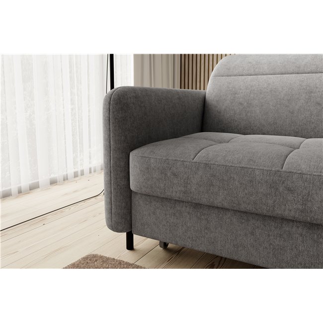 Corner sofa Elgomsi L, Raquel 04, gray, H100x228x165