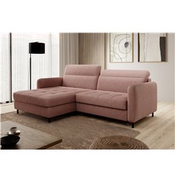 Угловой диван Elgomsi L, Raquel 24, лосось цвета, H100x228x165