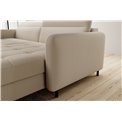 Corner sofa Elgomsi R, Manhattan 18, beige, H100x228x165