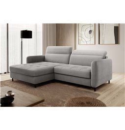 Угловой диван Elgomsi L, Touch 03, серый, H100x228x165