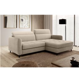 Corner sofa Elgomsi R, Touch 18, beige, H100x228x165