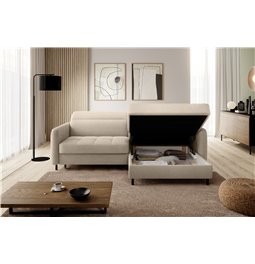 Corner sofa Elgomsi R, Touch 18, beige, H100x228x165