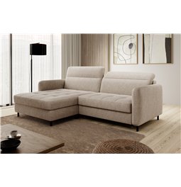 Corner sofa Elgomsi L, Raquel 18, beige, H100x228x165