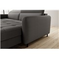 Corner sofa Elgomsi R, Manhattan 06, gray, H100x228x165
