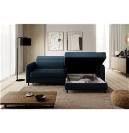 Corner sofa Elgomsi L, Manhattan 40, blue, H100x228x165