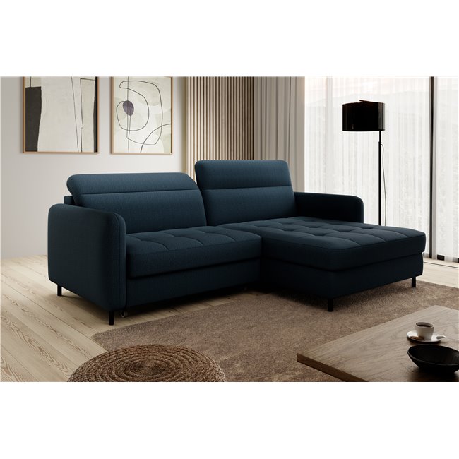 Corner sofa Elgomsi R, Manhattan 40, blue, H100x228x165