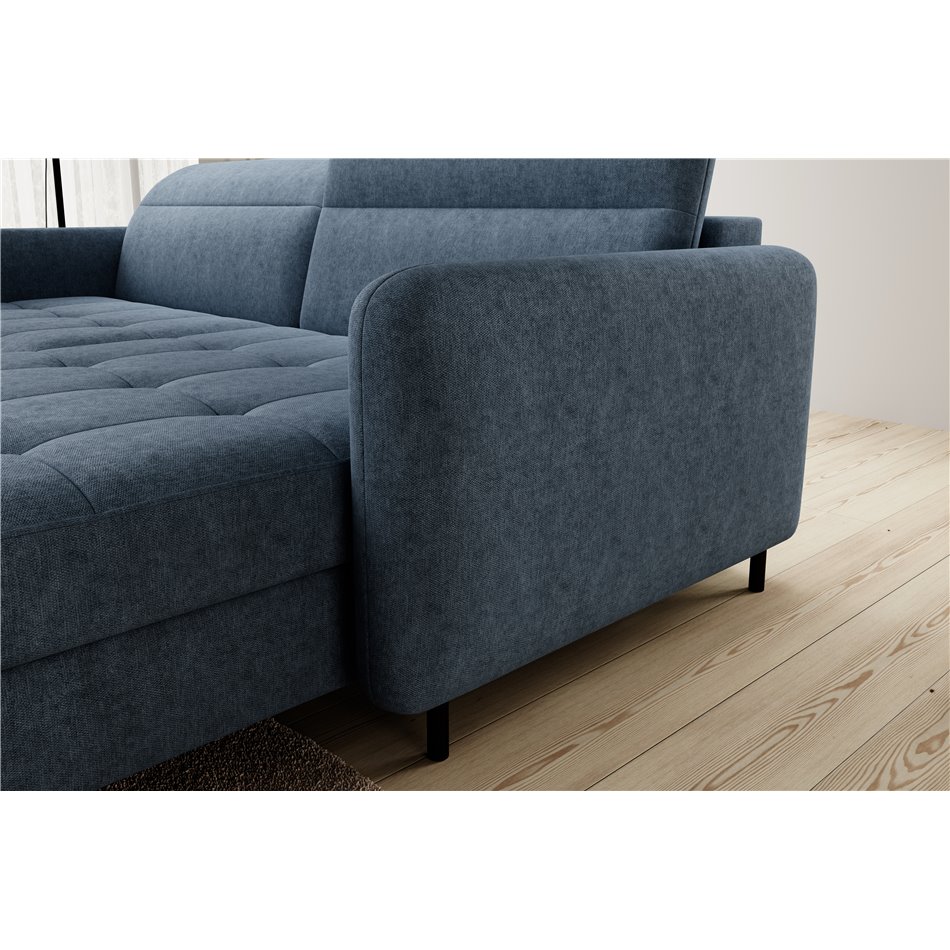 Corner sofa Elgomsi R, Raquel 40, blue, H100x228x165