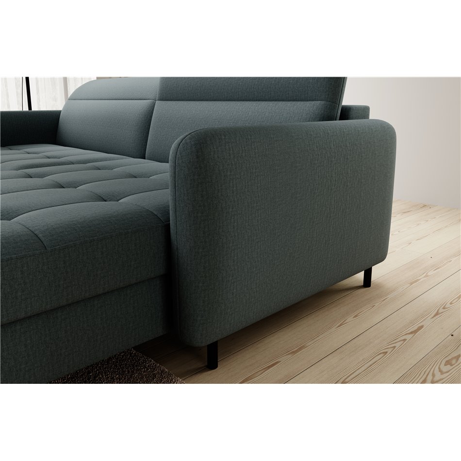 Corner sofa Elgomsi L, Manhattan 38, green, H100x228x165