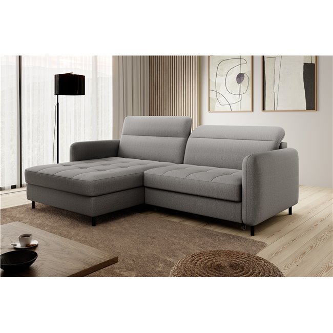 Corner sofa Elgomsi L, Manhattan 03, gray, H100x228x165