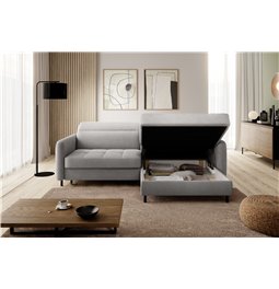 Угловой диван Elgomsi R, Touch 03, серый, H100x228x165