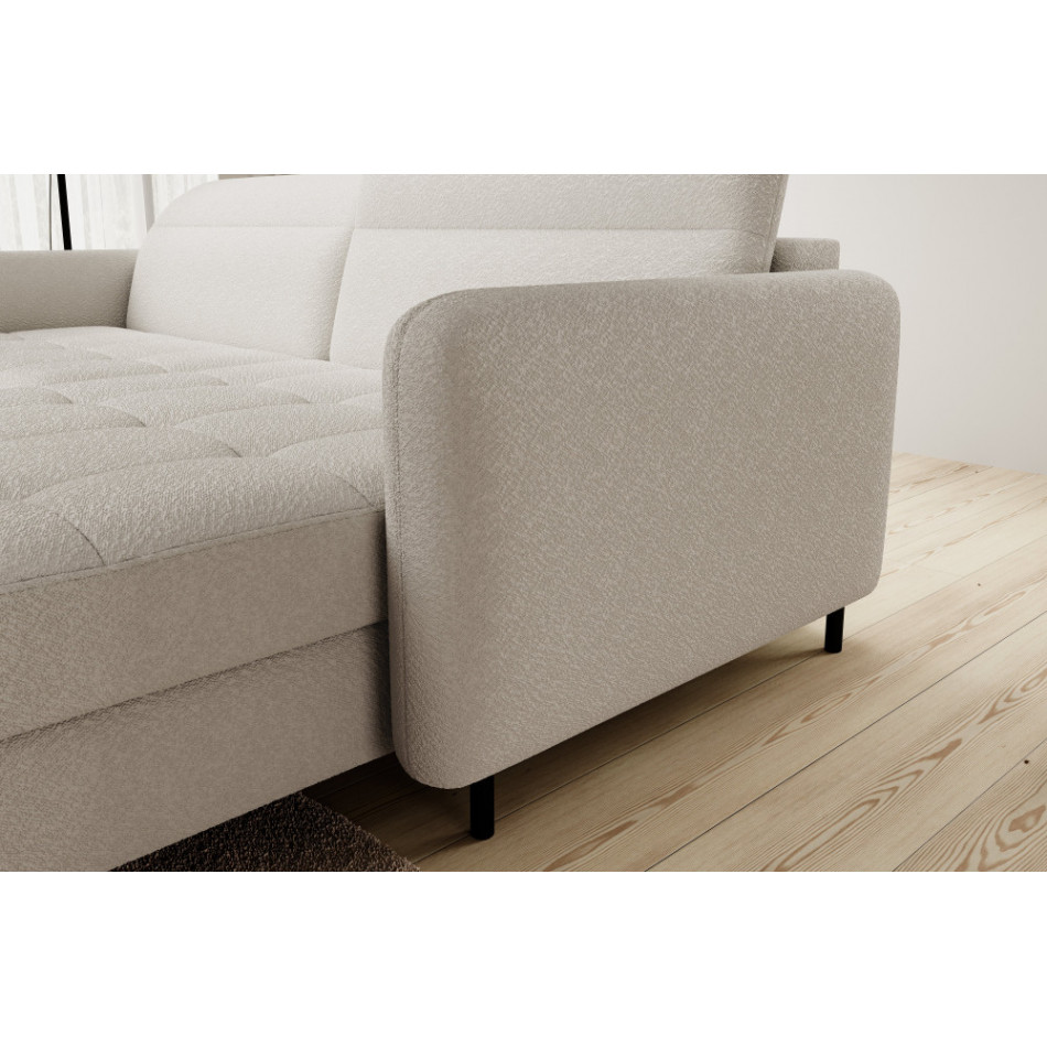 Угловой диван Elgomsi R, Royal 18, бежевый, H100x228x165